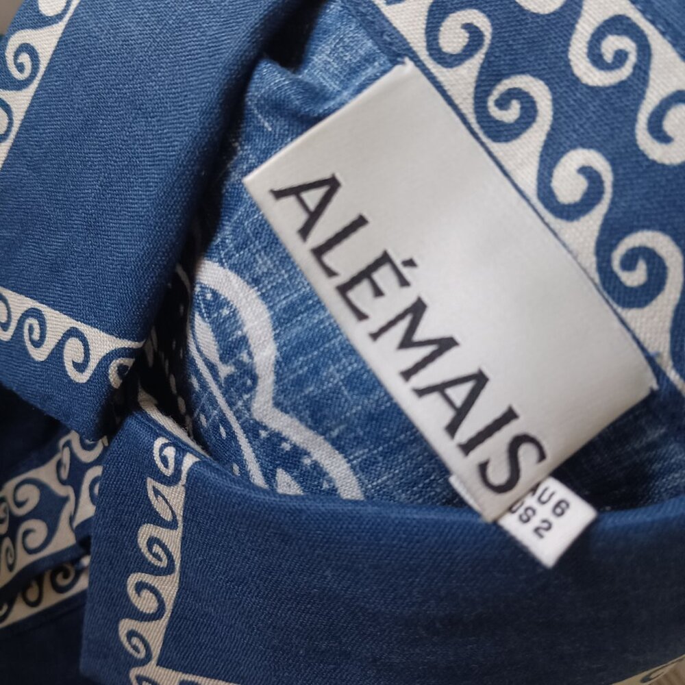 Alemais Oceane Mini Dress Navy - Picture 12 of 12